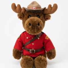 Official RCMP "Sergeant Bullmoose" Canadian Mountie Moose Plush