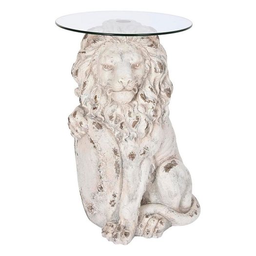 Lion Side Table coffee table aged design  Elegance Redefined