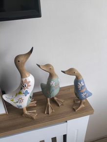Set of Resin Duck Ornaments