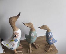 Set of Resin Duck Ornaments