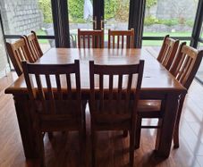 Dining table and chairs
