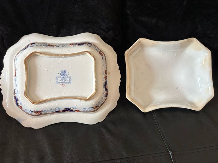 Antique John Ridgway Penang Pattern 4118 Superior Stone China Covered Tureen c.1835