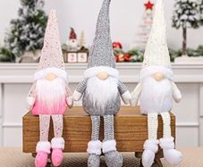 Christmas Decorations, Christmas Gnome Ornaments, 3pcs Handmade Swedish Tomte Plush Gnome, for Home Office Table Decoration Christmas MULTIPLE COLOURS AVAILABLE (FREE POSTAGE)