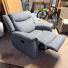 Rocking reclining grey armchair perfect condition!!
