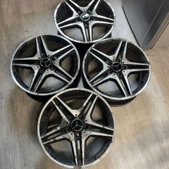 Set of 4 Mercedes rims W176 W246 AMG Wheel Alloy Rim 18" 7.5J A1764010302 5 Double Spoke 5/112 /R18 - Mercedes (Genuine OE)
