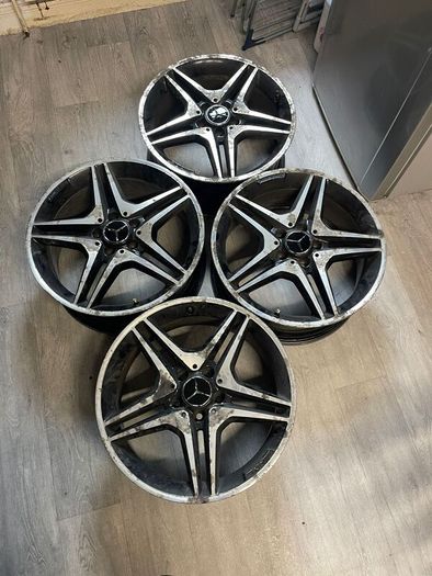 Set of 4 Mercedes rims W176 W246 AMG Wheel Alloy Rim 18" 7.5J A1764010302 5 Double Spoke 5/112 /R18 - Mercedes (Genuine OE)