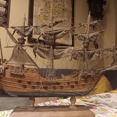 very old model of a ship