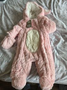 Baby Girl Hooded All in One