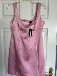 Pink Satin Dress