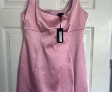 Pink Satin Dress