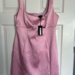 Pink Satin Dress