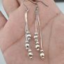 Classic Sterling Silver Multi-Strand Dangle Earrings Image 9