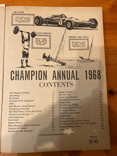 Comic: 'Champion' annual 1968