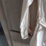 H&m tie belt cotton shirt dress size xxs Image 2