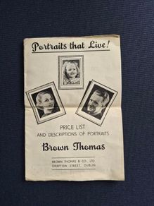 Vintage Brown Thomas Price List
