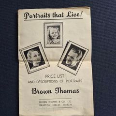 Vintage Brown Thomas Price List