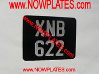 main image for ad Motorcycle Plate Pressed Silver 190mm x 150mm
