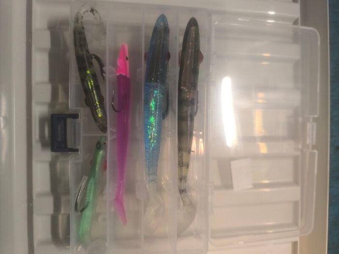 weighted paddle tail lures