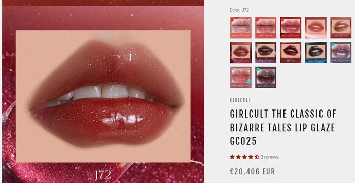 Girlcult C-Beauty The Classic of Bizzare Tales Lip Glaze in J72 Fantasy Starry Sky