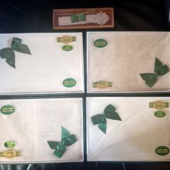 Four Vintage Ferguson Linen Traycloths