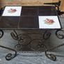 Vintage Wrought Iron Coffee Table / Garden Plant Stand Image 3