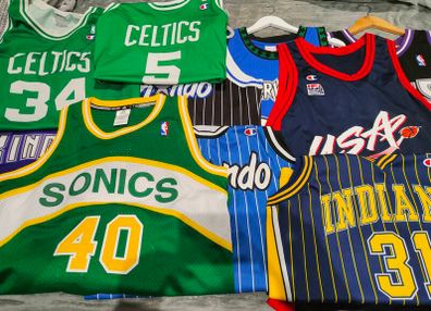 Authentic NBA Basketball Jerseys Collection Mitchell & Ness, Nike, Champion, Adidas  Size L XL