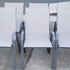 6 x outdoor garden chairs