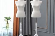 2 x New Womens Tailors Bust Dummy (White) - FREE Delivery