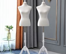 2 x New Womens Tailors Bust Dummy (White) - FREE Delivery