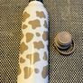 Brown and White Cow Print drinking Water Bottle Thermos Bottle Stainless Steel Vacuum Insulated Mouth Bottle with Wide Handle Image 4