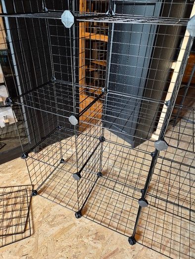 2 x Cube Storage Unit, 12 Cube Wire Storage Shelves