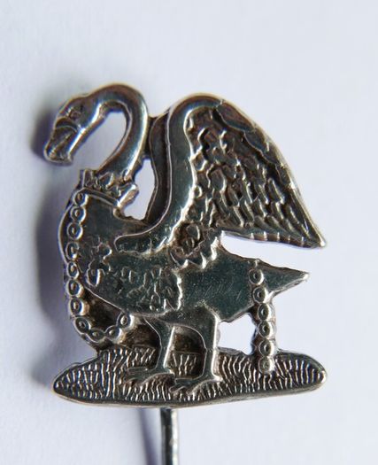 WW1 - 1914 Buckinghamshire / British army Volunteer Defence Corps Silver Pin