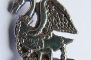 WW1 - 1914 Buckinghamshire / British army Volunteer Defence Corps Silver Pin