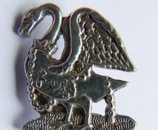 WW1 - 1914 Buckinghamshire / British army Volunteer Defence Corps Silver Pin