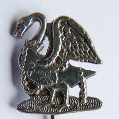 WW1 - 1914 Buckinghamshire / British army Volunteer Defence Corps Silver Pin