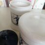 Dutch Opaque White Glass Jars x 2 Image 9