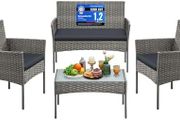 Garden Furniture Set, 4 Pieces