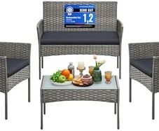 Garden Furniture Set, 4 Pieces
