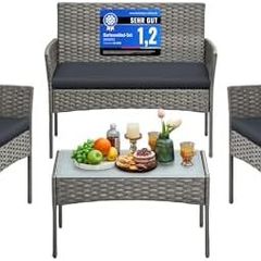 Garden Furniture Set, 4 Pieces