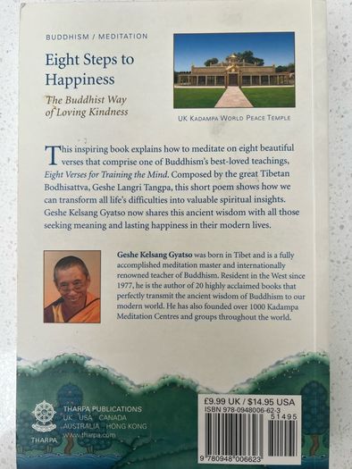 Eight Steps To Happiness - Buddhist way of loving kindness by Geshe Kelsang Grayson