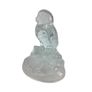 Crystal Owl Figurine Cristal d Arques Glass Vintage Collectable Lead Crystal Clear & Frosted France Image 4
