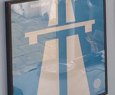 Kraftwerk - Autobahn - framed 1974 album cover