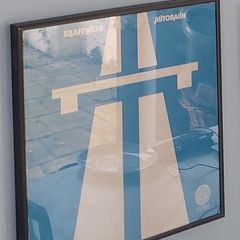 Kraftwerk - Autobahn - framed 1974 album cover