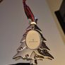 Newbridge Silver Christmas Tree Frame Decoration, New, Stored Image 4