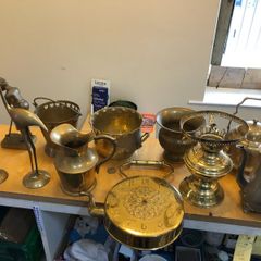 Vintage Large Solid Brass Statuettes 30 each