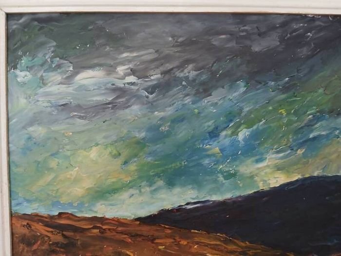 Vintage Oil Painting by C McLoughlin (1970)