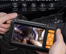 10m 1080p High-Definition Industrial Endoscope P410 | Equipped with IP67 Illuminated Camera, Pipeline Inspection, Car Repair,