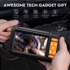 10m 1080p High-Definition Industrial Endoscope P410 | Equipped with IP67 Illuminated Camera, Pipeline Inspection, Car Repair,