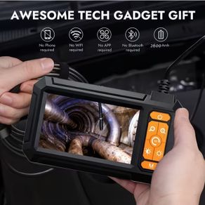 10m 1080p High-Definition Industrial Endoscope P410 | Equipped with IP67 Illuminated Camera, Pipeline Inspection, Car Repair,
