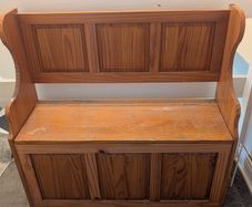 Pine Monks Bench with Storage